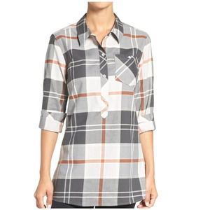 Patagonia Featherstone Plaid Tunic Top Shirt Small